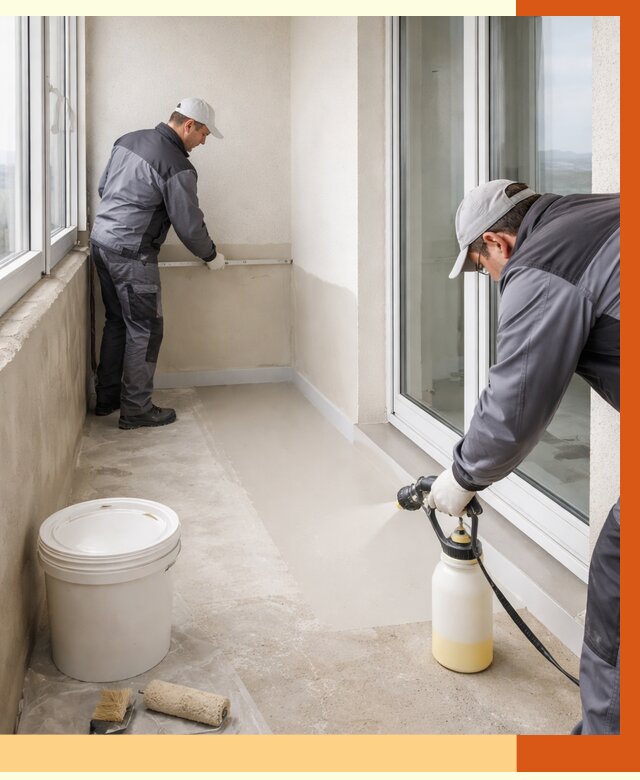 Утепление балкона жидкой теплоизоляцией в Красном Сулине от 5868 руб./м2 | ТепломастерКрл