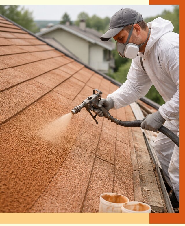 Утепление кровли жидкой пробкой в Красном Сулине от 2756 руб./м² под ключ | ТепломастерКрл