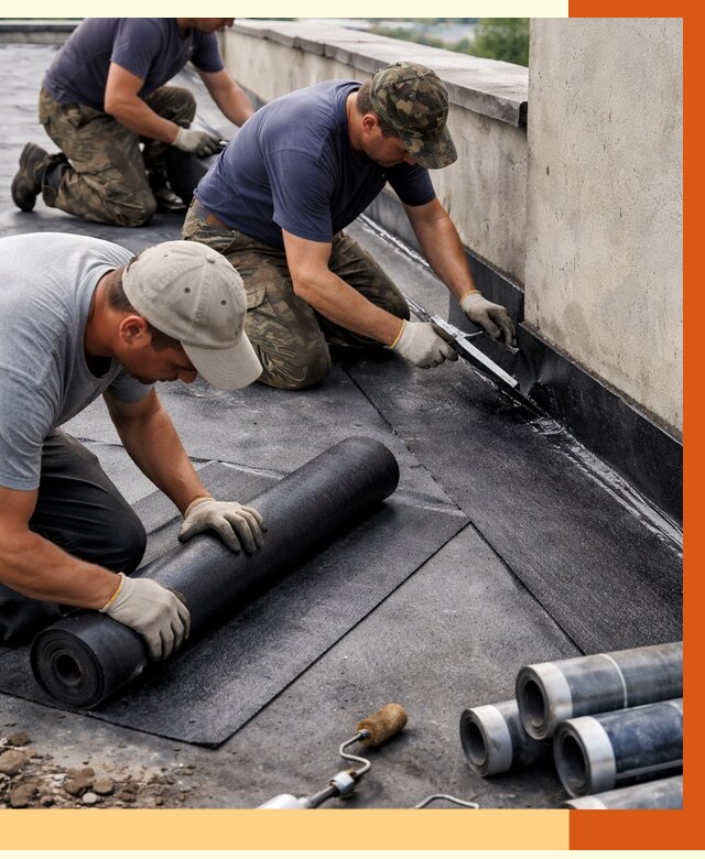 Гидроизоляция кровли в Красном Сулине от 4593 руб. — профессиональная гидроизоляция крыши | ТепломастерКрл