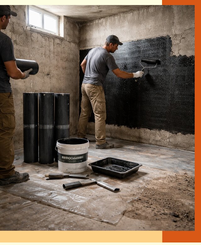 Гидроизоляция подвала в Красном Сулине от 3572 руб. под ключ | Профессионально — ТепломастерКрл